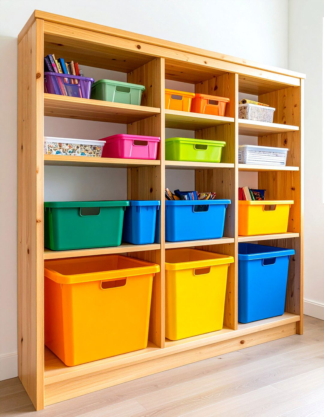 Hanging Shoe Organizer System - 24 Lego Storage Ideas