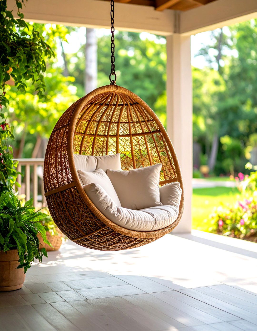 Hanging Swing Chairs - 24 Outdoor Furniture Ideas