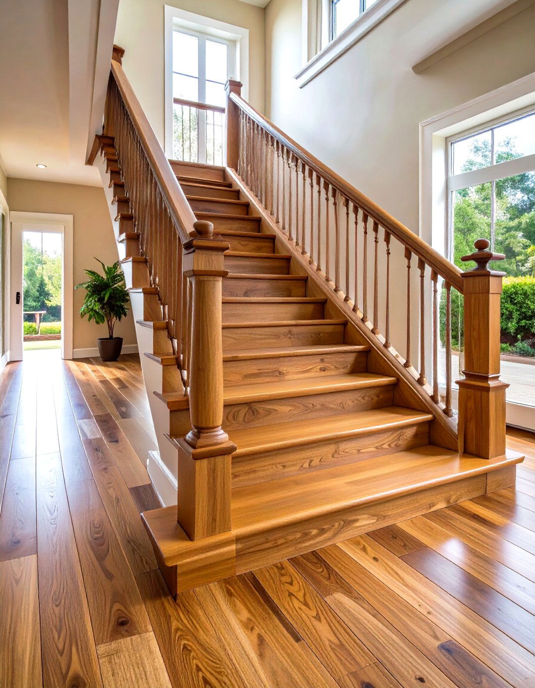Hardwood Staircase Species Selection - 24 Wooden Staircase Ideas