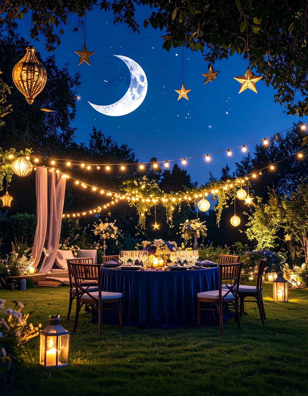 Harvest Moon and Celestial Elements - 24 Fall Wedding Décor Ideas