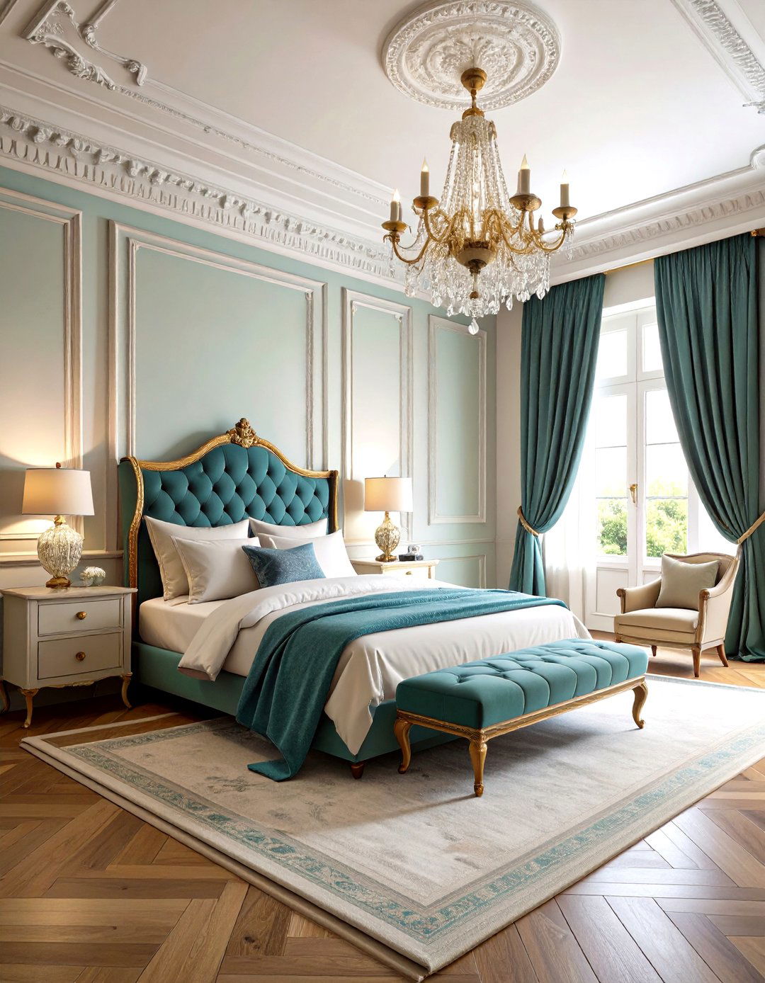 Haussmann Inspired Architectural Elegance - 24 Paris-themed Bedroom Ideas