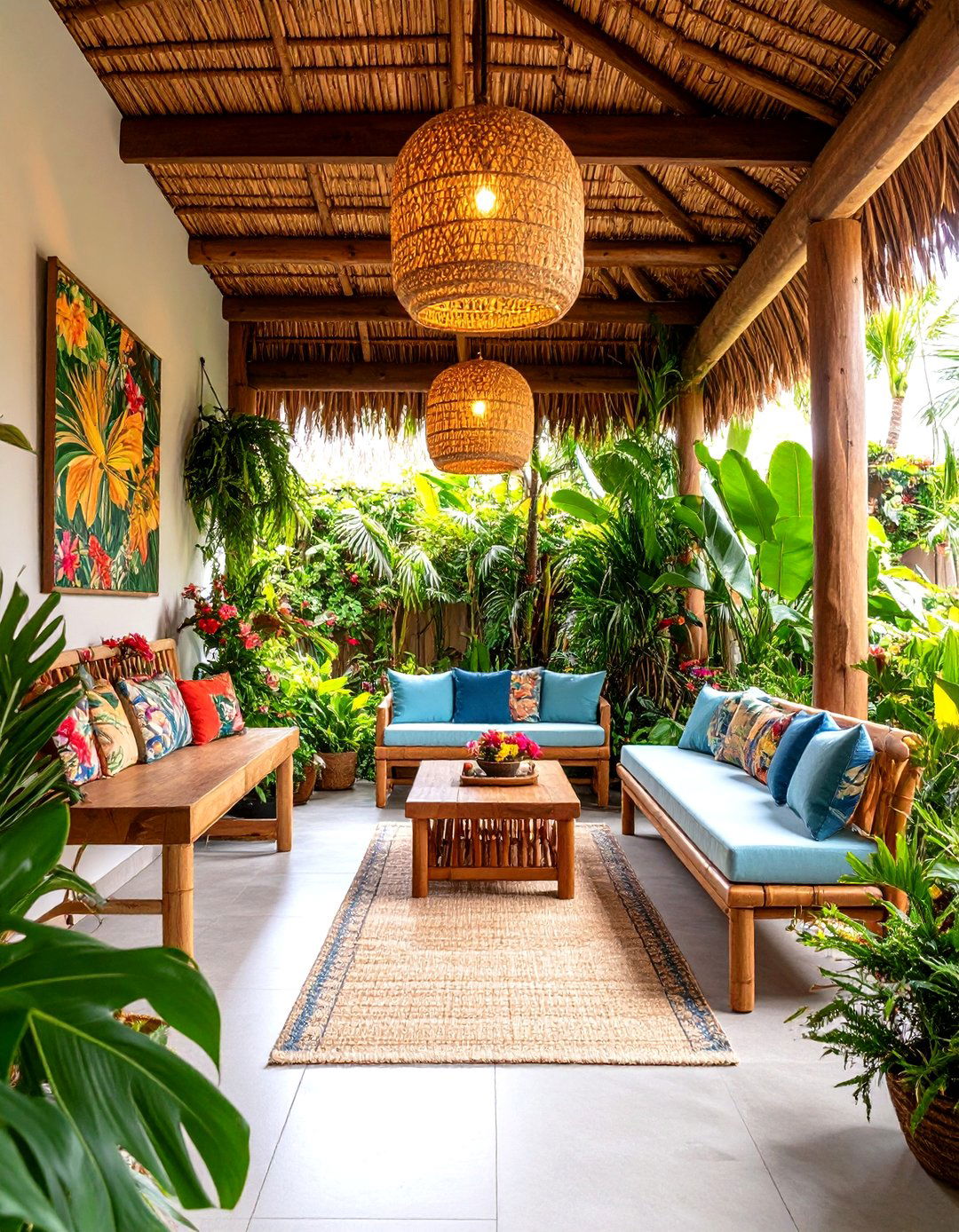 Hawaiian Hospitality Entryway - 24 Hawaiian Interior Design Ideas
