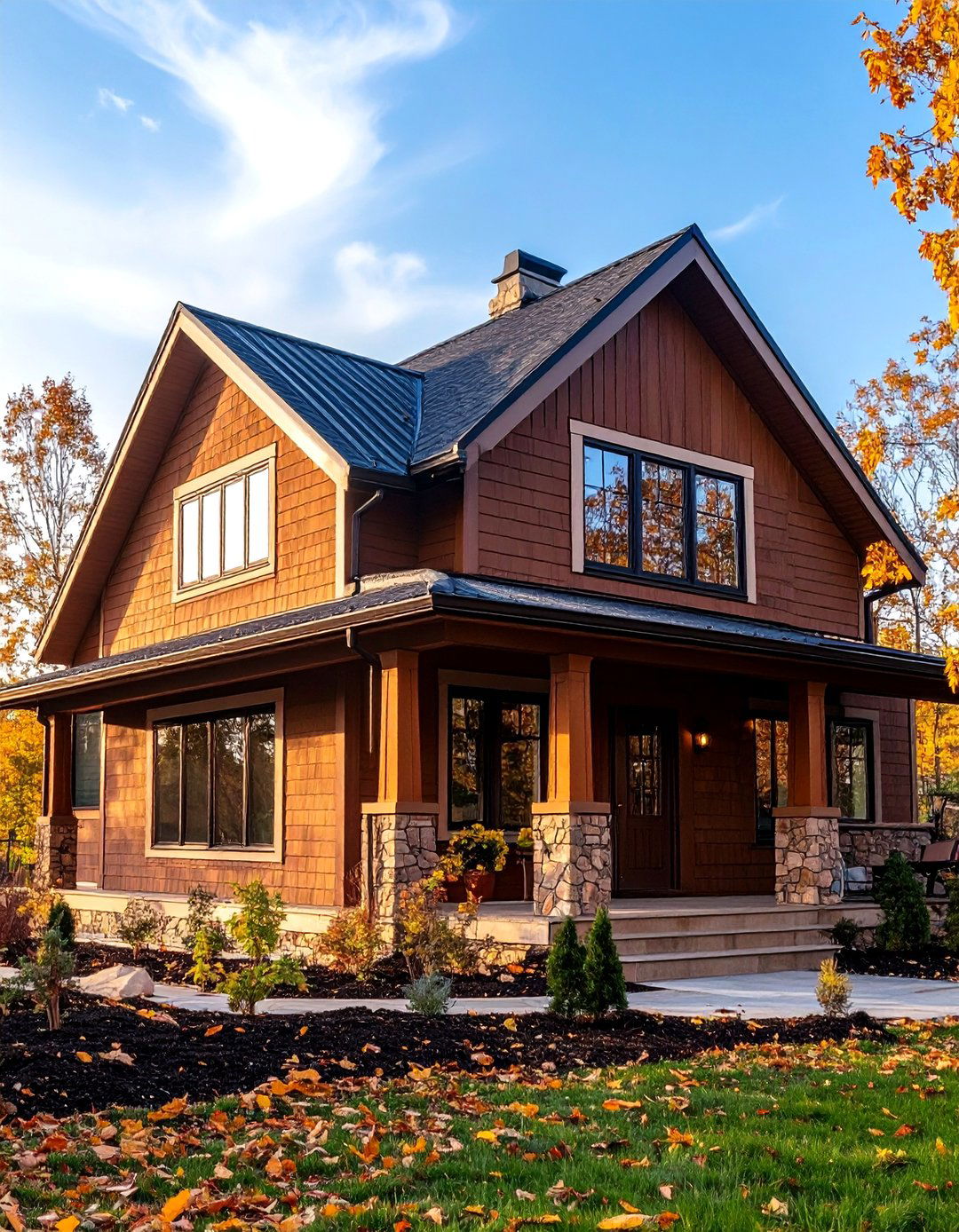 Hazelnut Brown Exterior Color Palette - 24 Brown Exterior House Colors