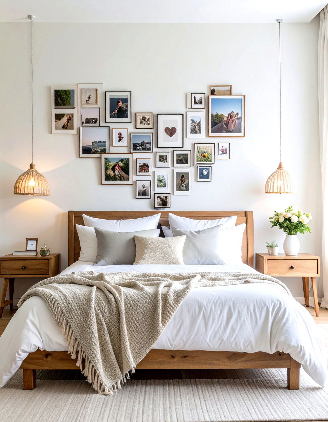 Heart Shape Arrangement - 24 Photo Display Ideas