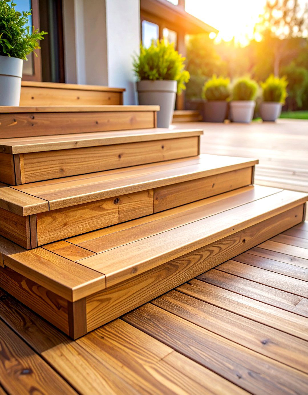 Heat Resistant PVC Deck Steps - 24 Deck Steps Ideas