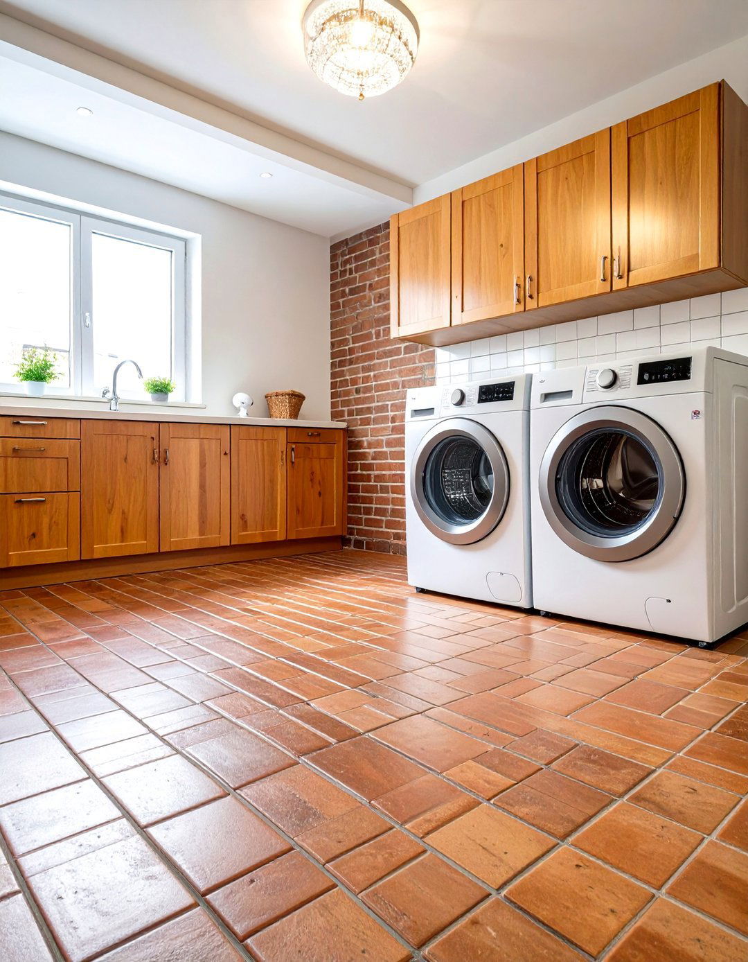 Heated Brick Floor Systems - 24 Brick Floor Laundry Room Ideas