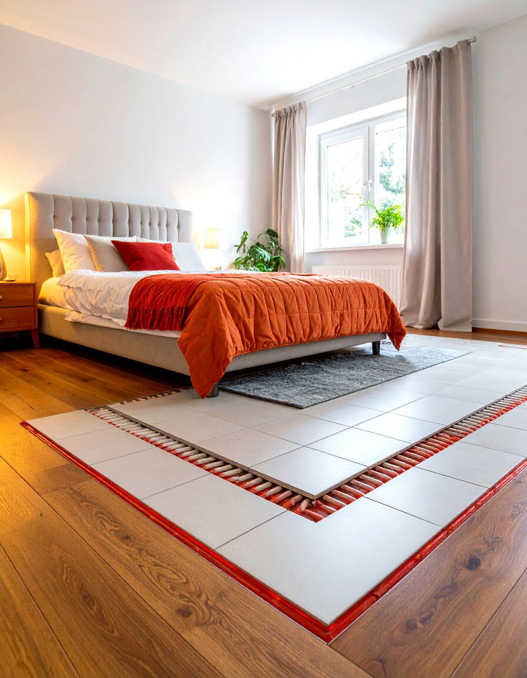 Heated Tile Flooring Systems - 24 Bedroom Flooring Ideas
