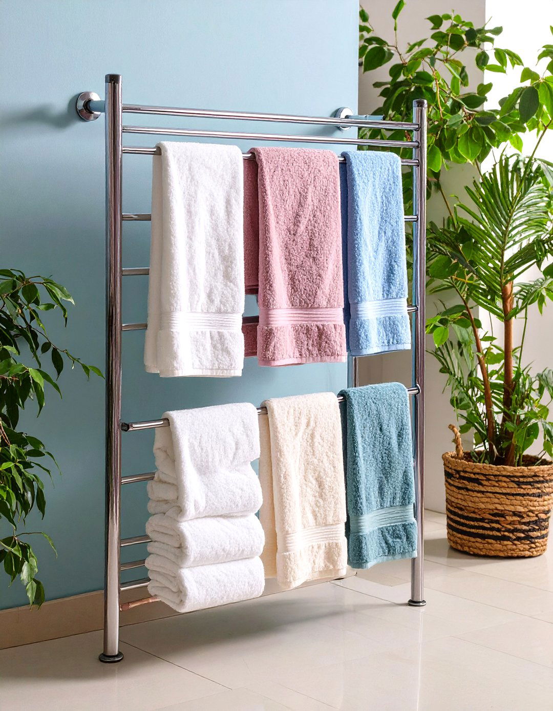 Heated Towel Racks - 24 Cozy Bathroom Ideas