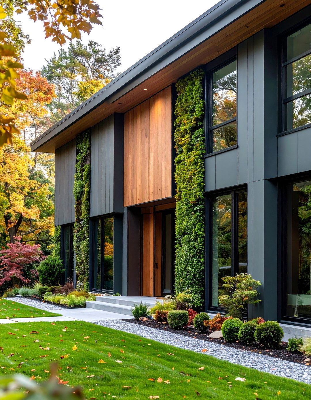 Heathered Moss Organic Modern - 24 Board and Batten Siding Colors