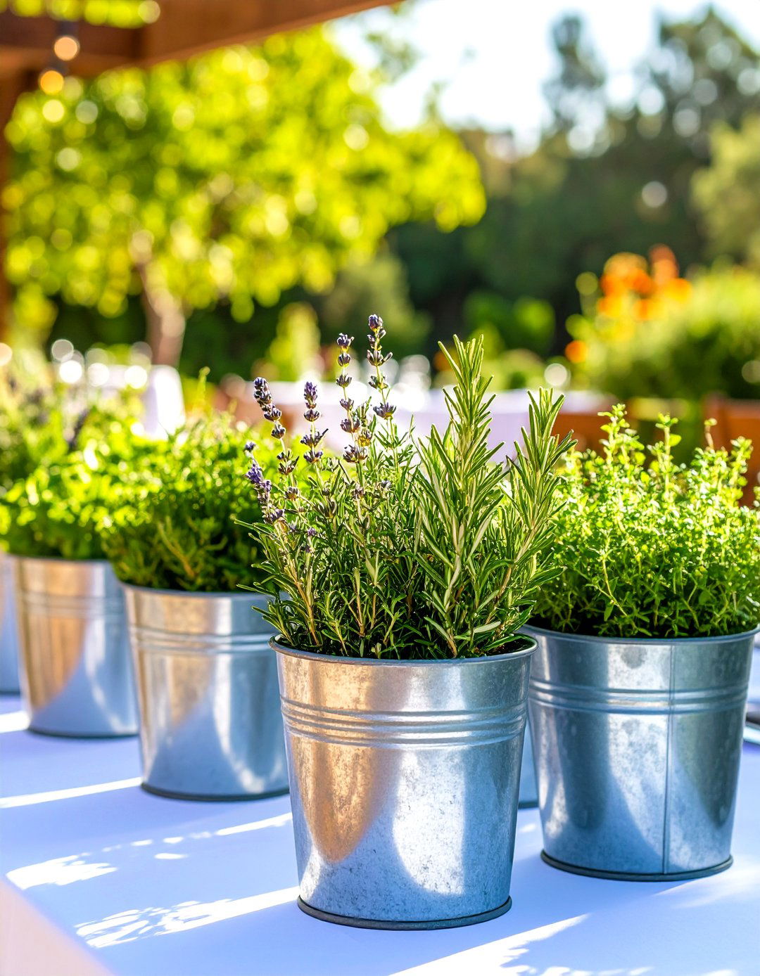 Herb Garden Centerpieces - 24 Rustic Wedding Centerpieces