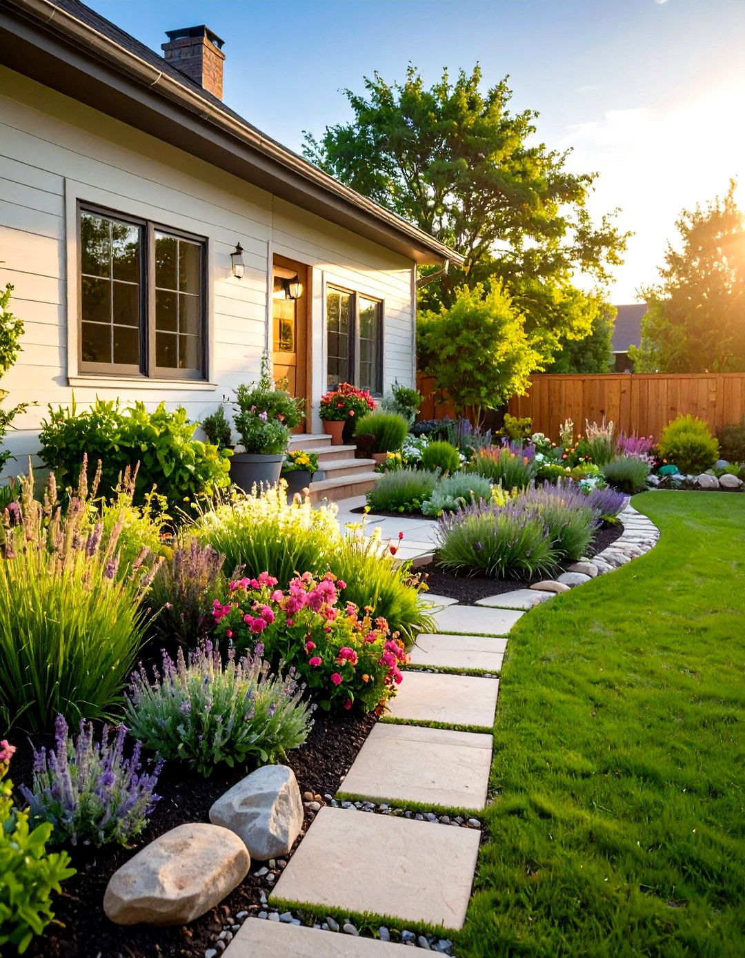 Herb Garden Front Yard Beds - 24 Front Yard Flower Bed Ideas