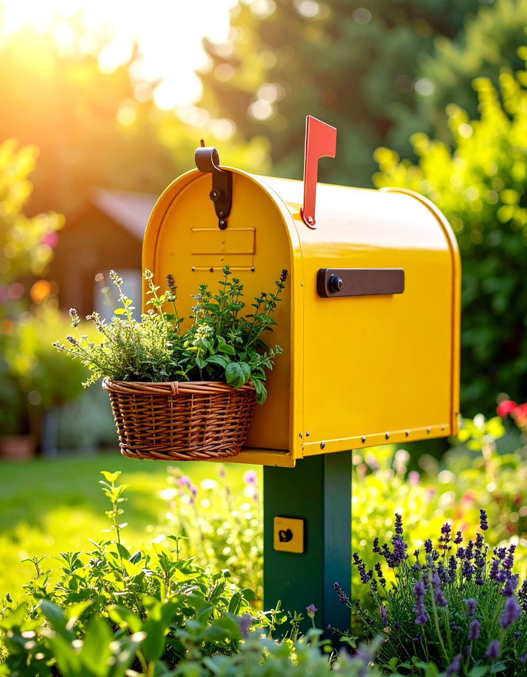 Herb Garden Functional Beauty - 24 Mailbox Decor Ideas