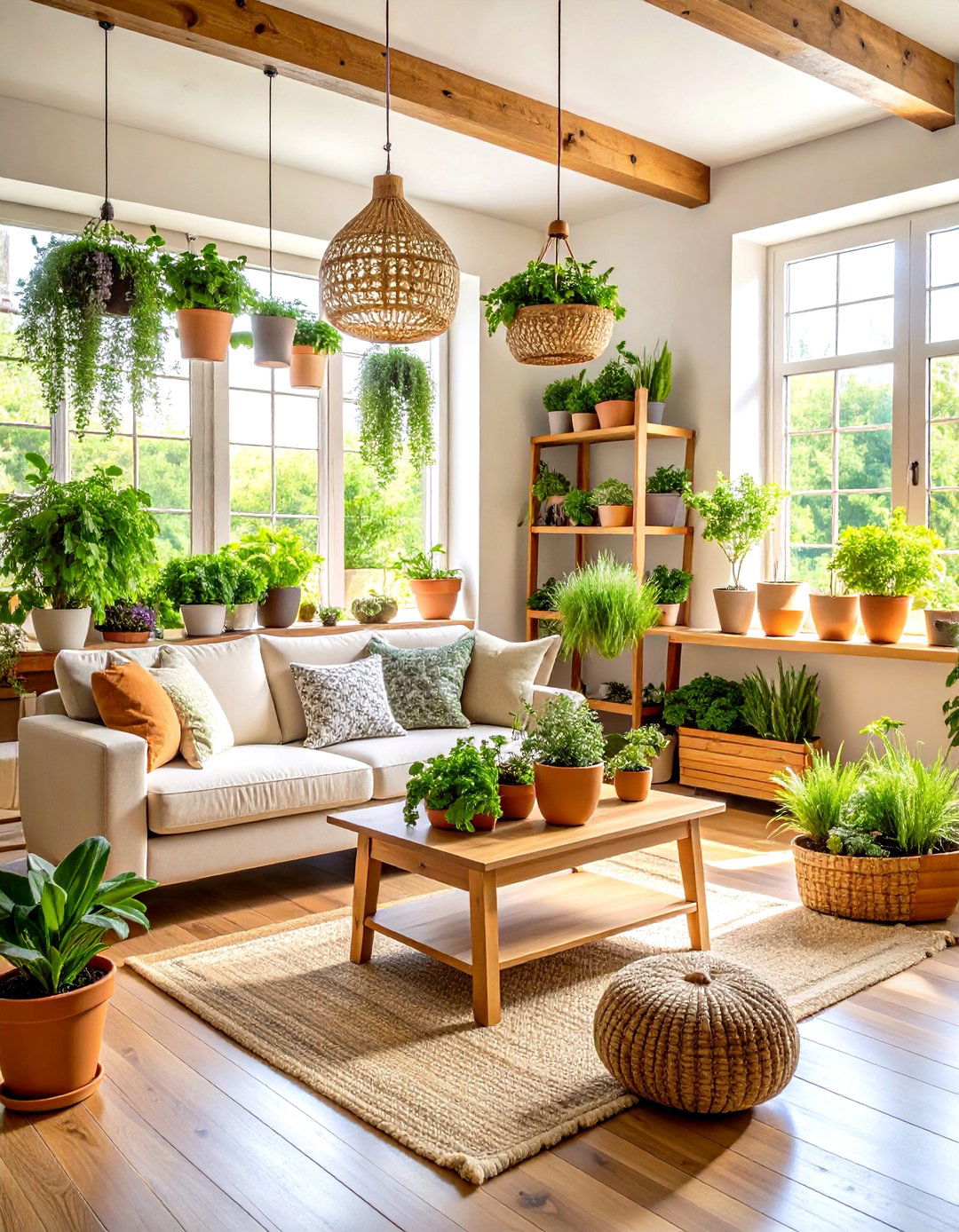 Herb Garden Living Space - 24 Witchy Living Room Ideas