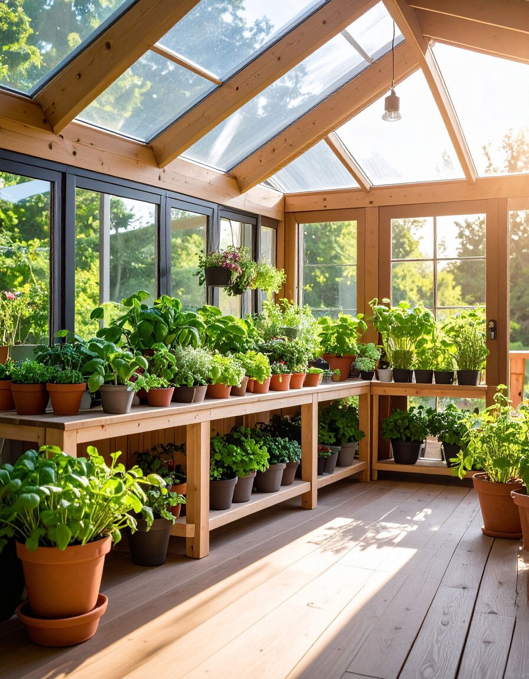 Herb Garden Porch Greenhouse
