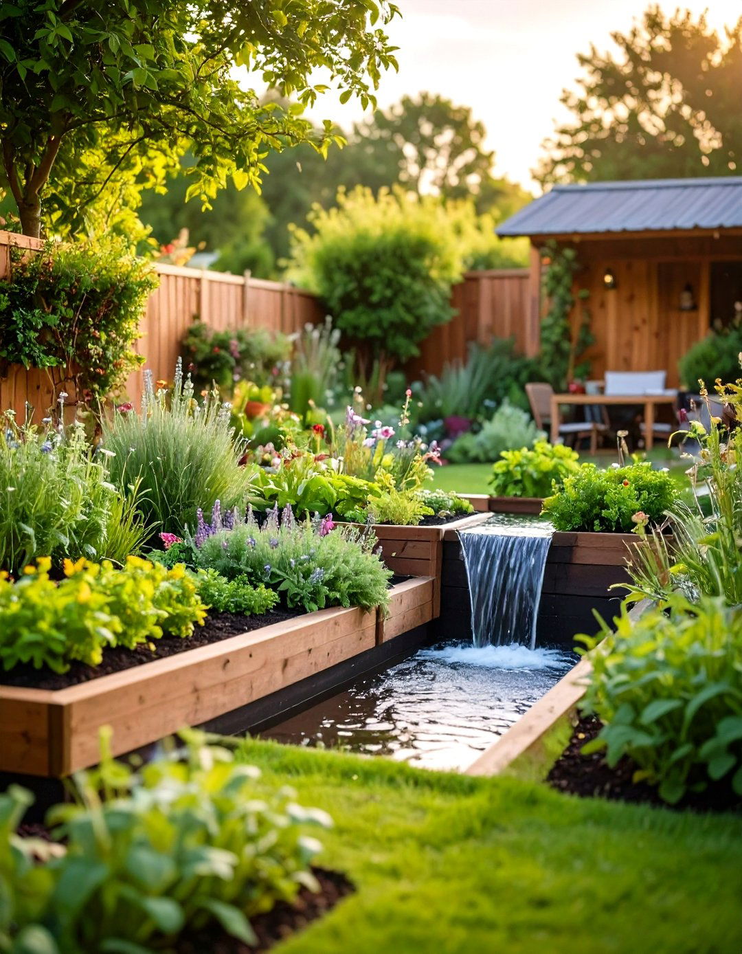 Herb Garden Water Feature - 24 Water Feature Ideas