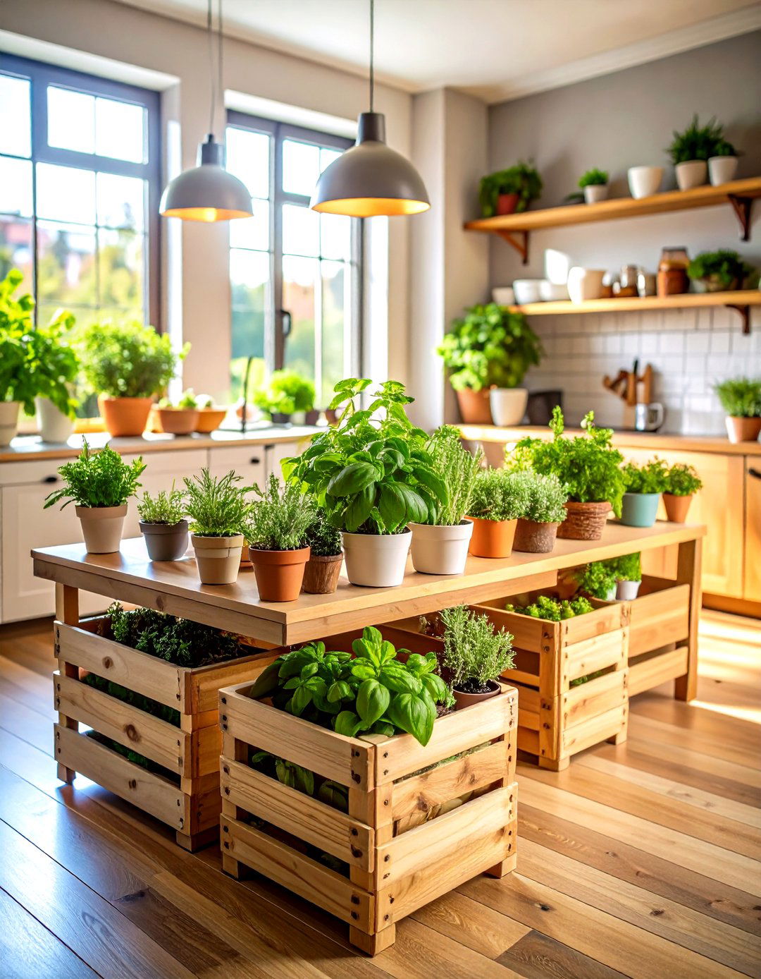 Herb and Edible Plant Gardens - 24 Dining Room Table Decor Ideas