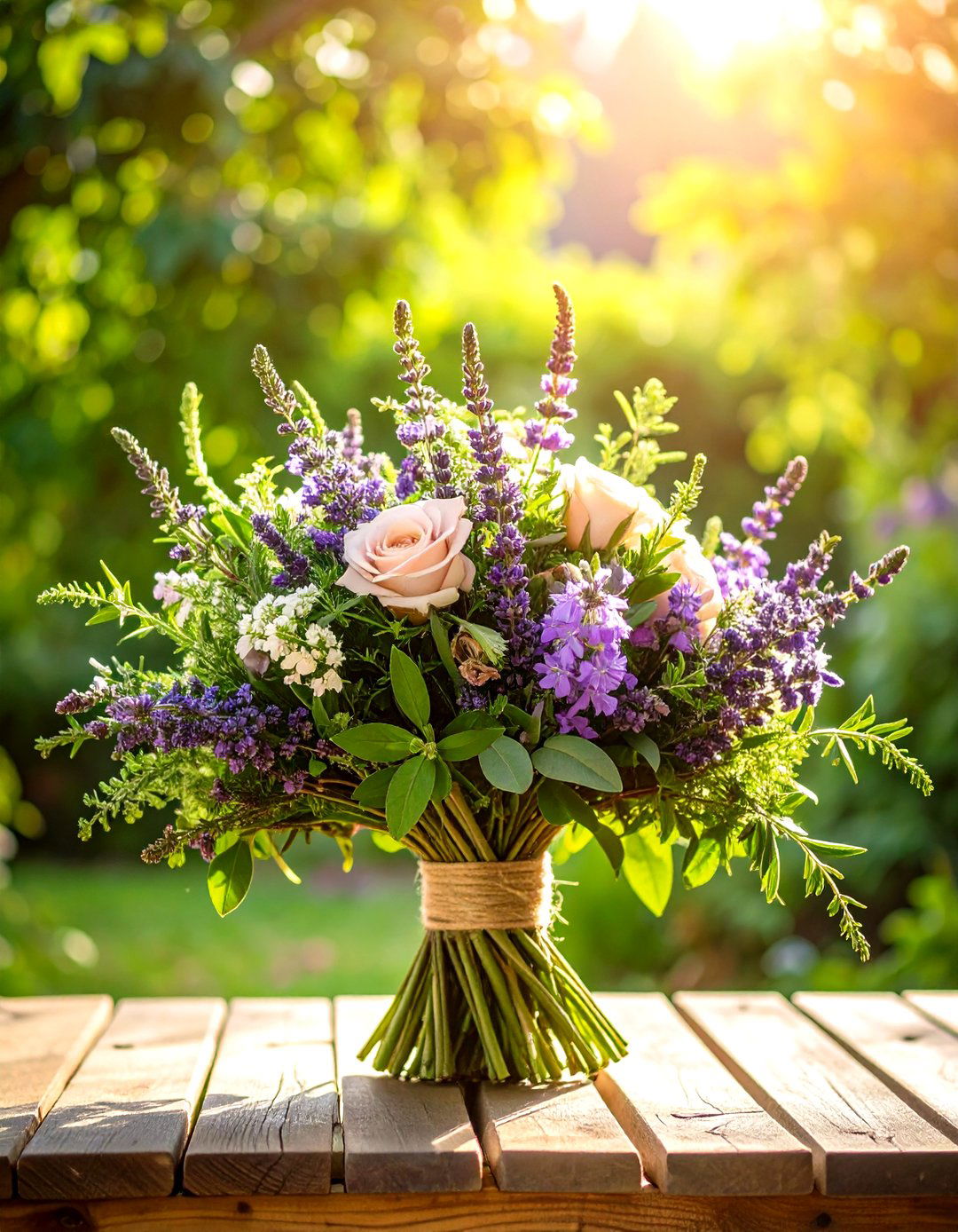 Herb and Flower Wedding Bouquet - 24 Wedding Bouquet Ideas