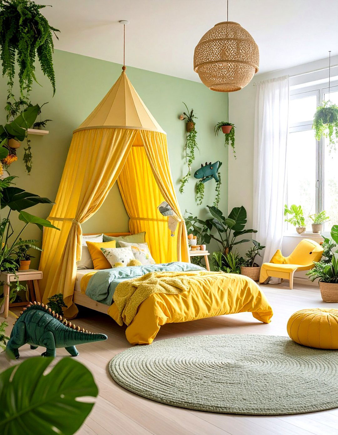 Herbivore Meadow Paradise - 24 Dinosaur-themed Kids' Room Ideas