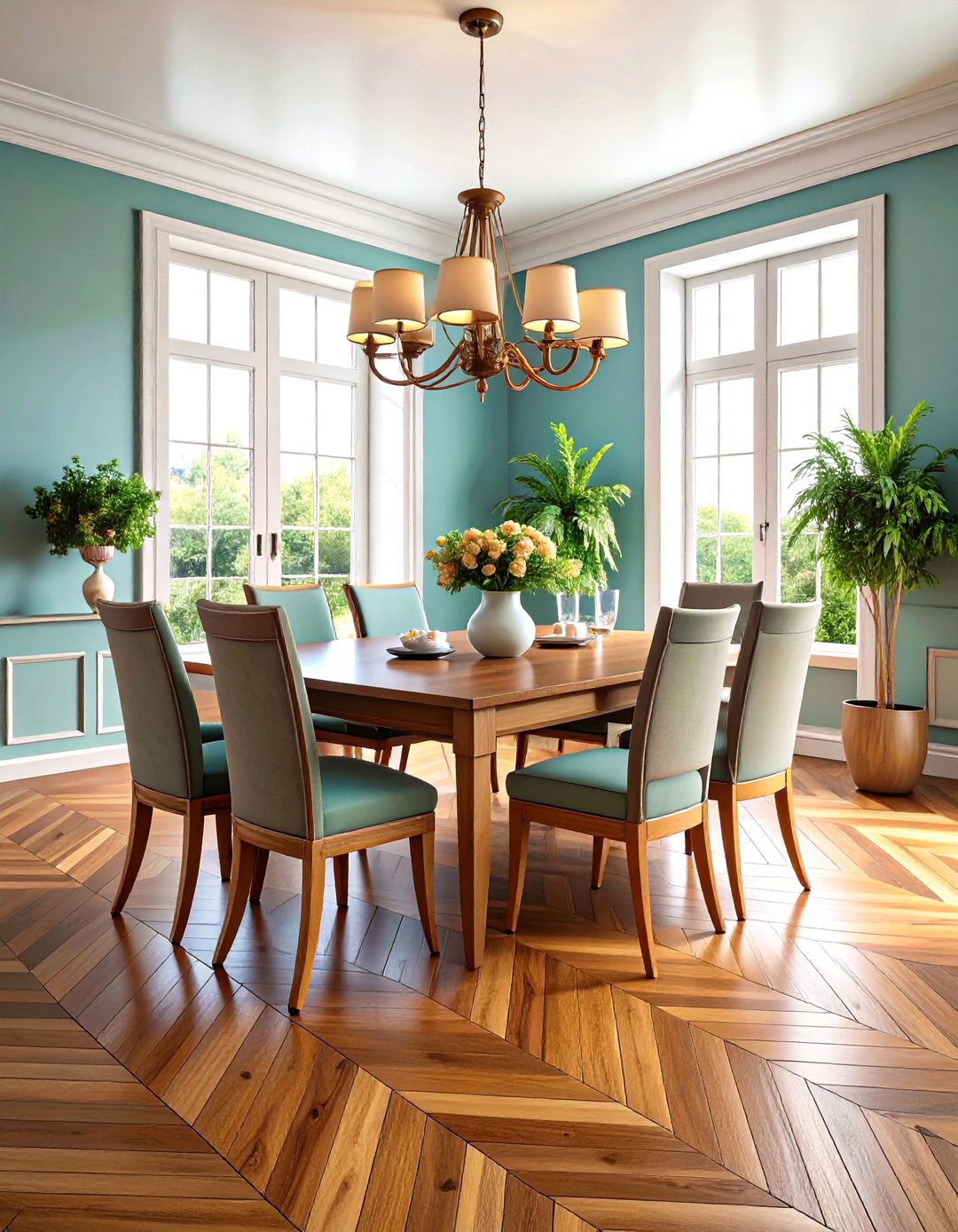 Herringbone Pattern Flooring - 24 Wood Floor Design Ideas