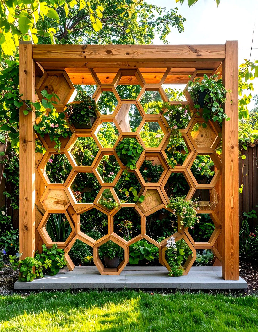 Hexagonal Honeycomb Trellis - 24 Trellis Ideas