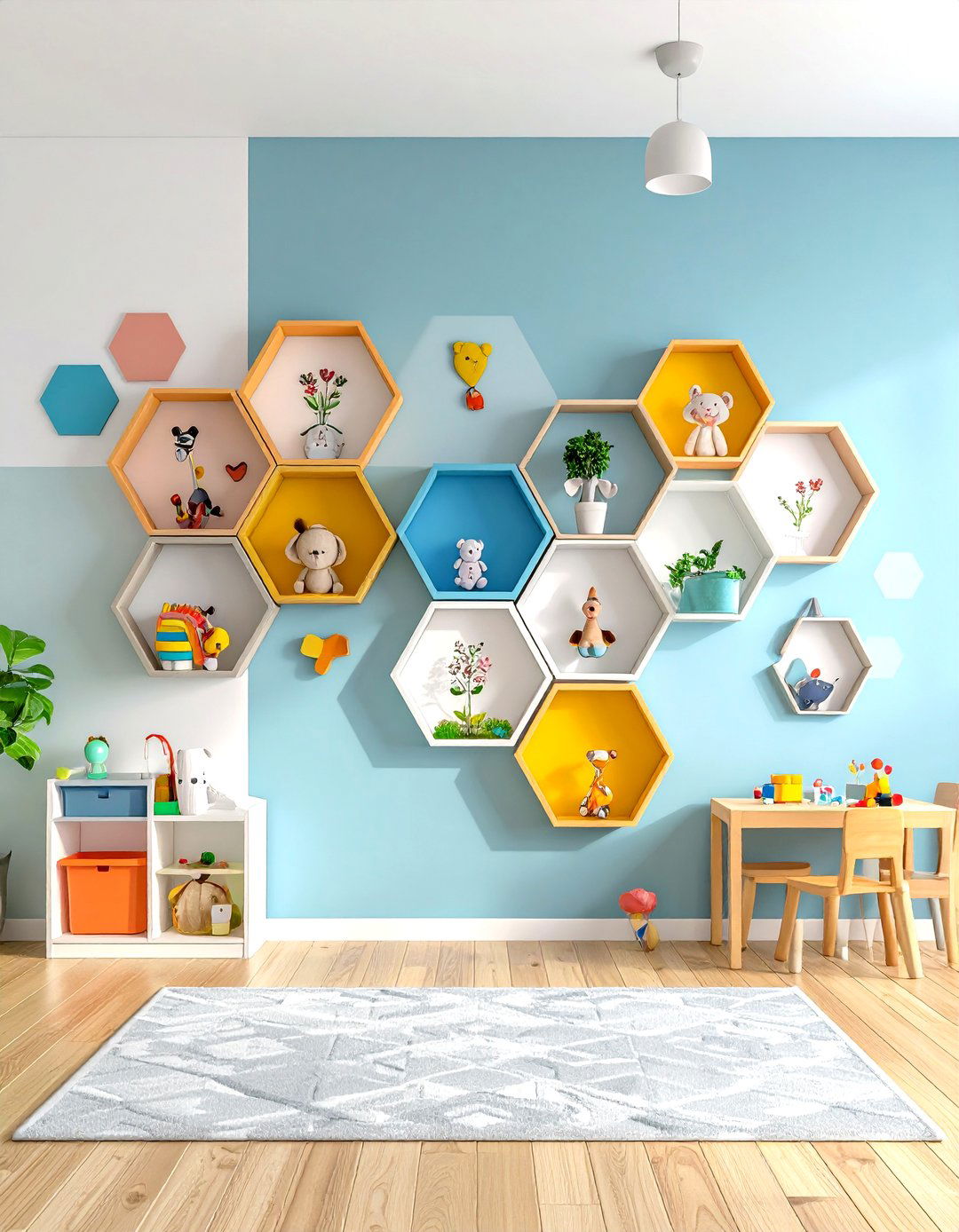 Hexagonal Photo Puzzle Walls