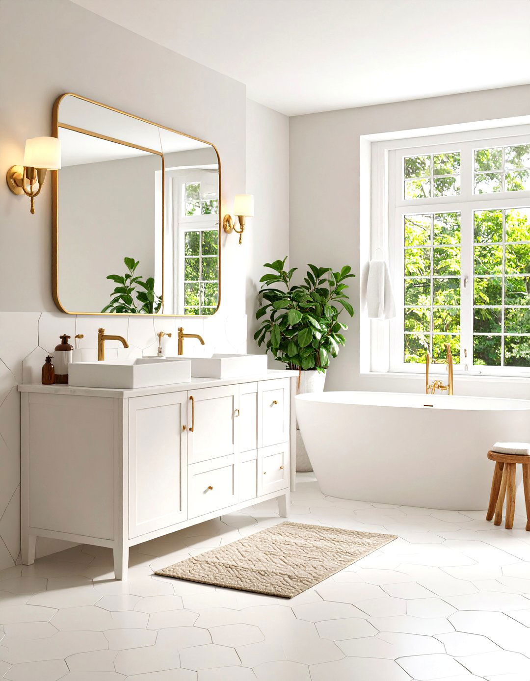 Hexagonal Tile Heritage - 24 Vintage Bathroom Ideas