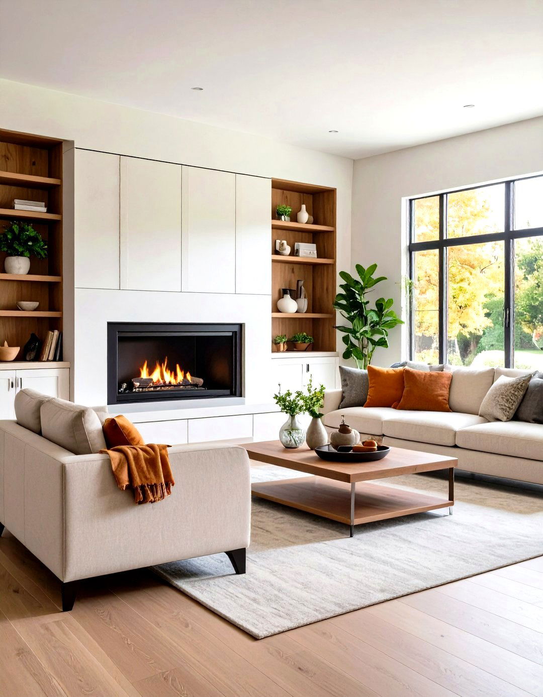 Hidden Door Storage Compartments - 24 Fireplace Built-in Ideas