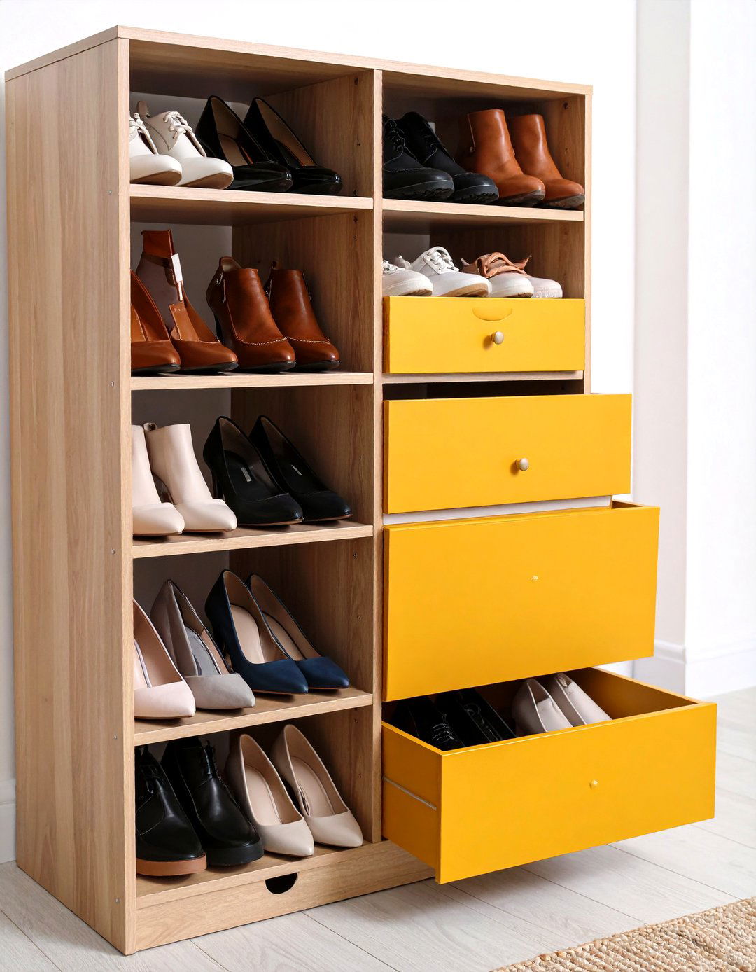 Hidden Drawer Shoe Systems - 24 Entryway Shoe Storage Ideas