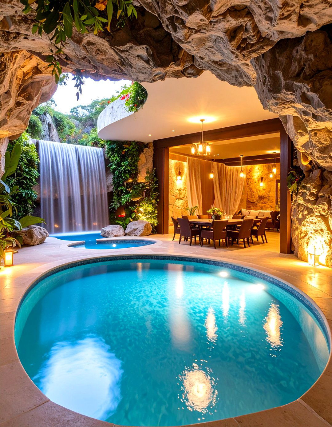 Hidden Grotto Entrances - 24 Small Pool Waterfall Ideas