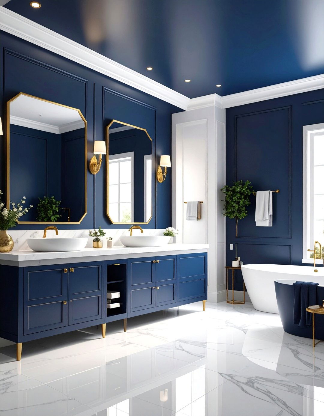 High Gloss Ceiling Reflection - 24 Ceiling Paint Ideas