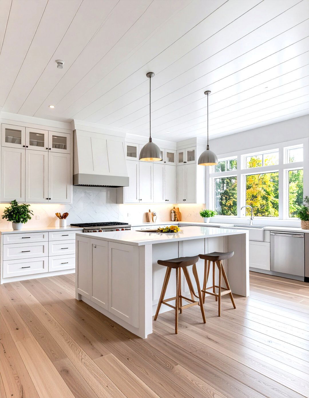 High Gloss Finish Luxury Kitchen - 24 Shiplap Ceiling Ideas
