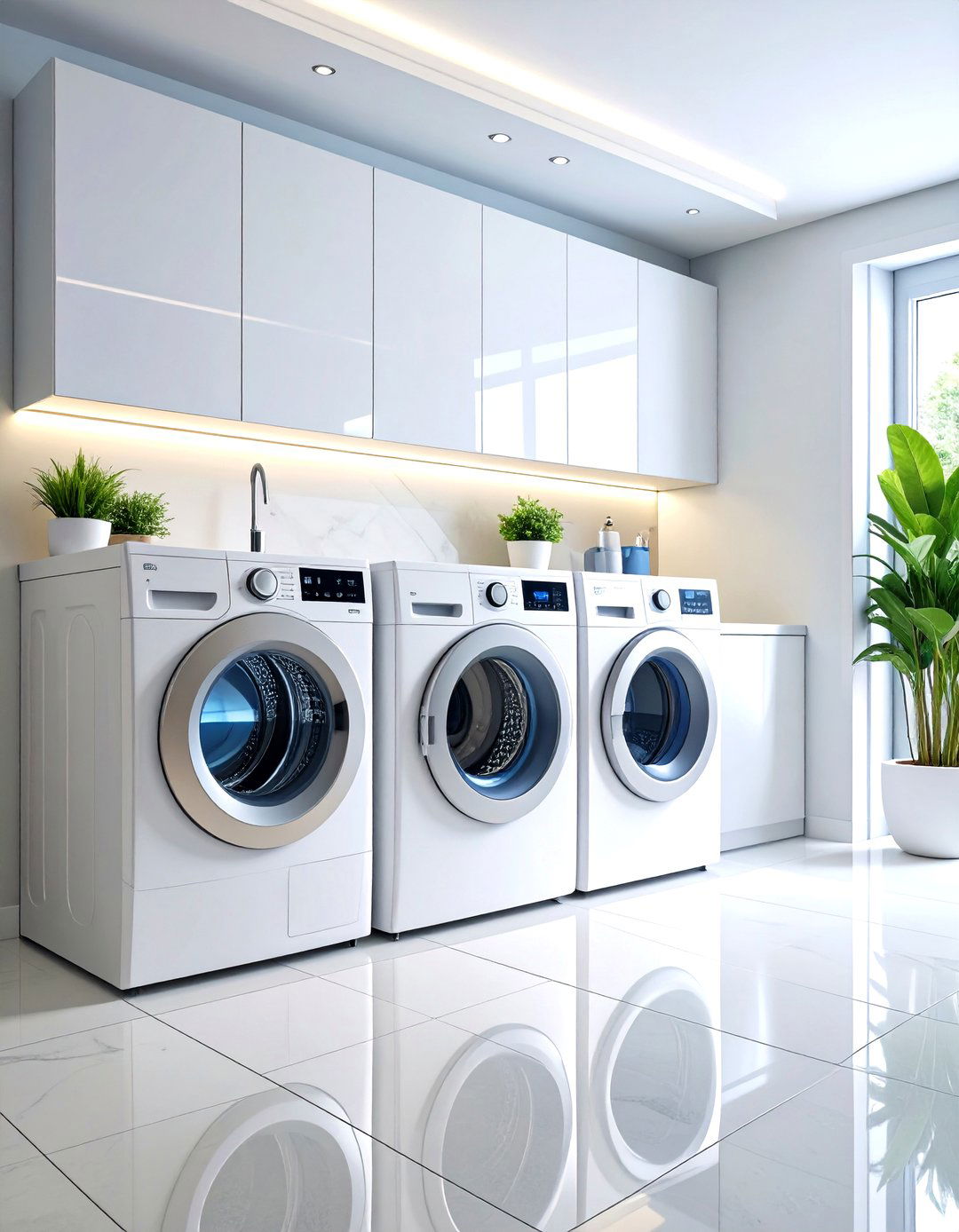 High Tech Smart Stackable Laundry Hub - 24 Stackable Laundry Room Ideas