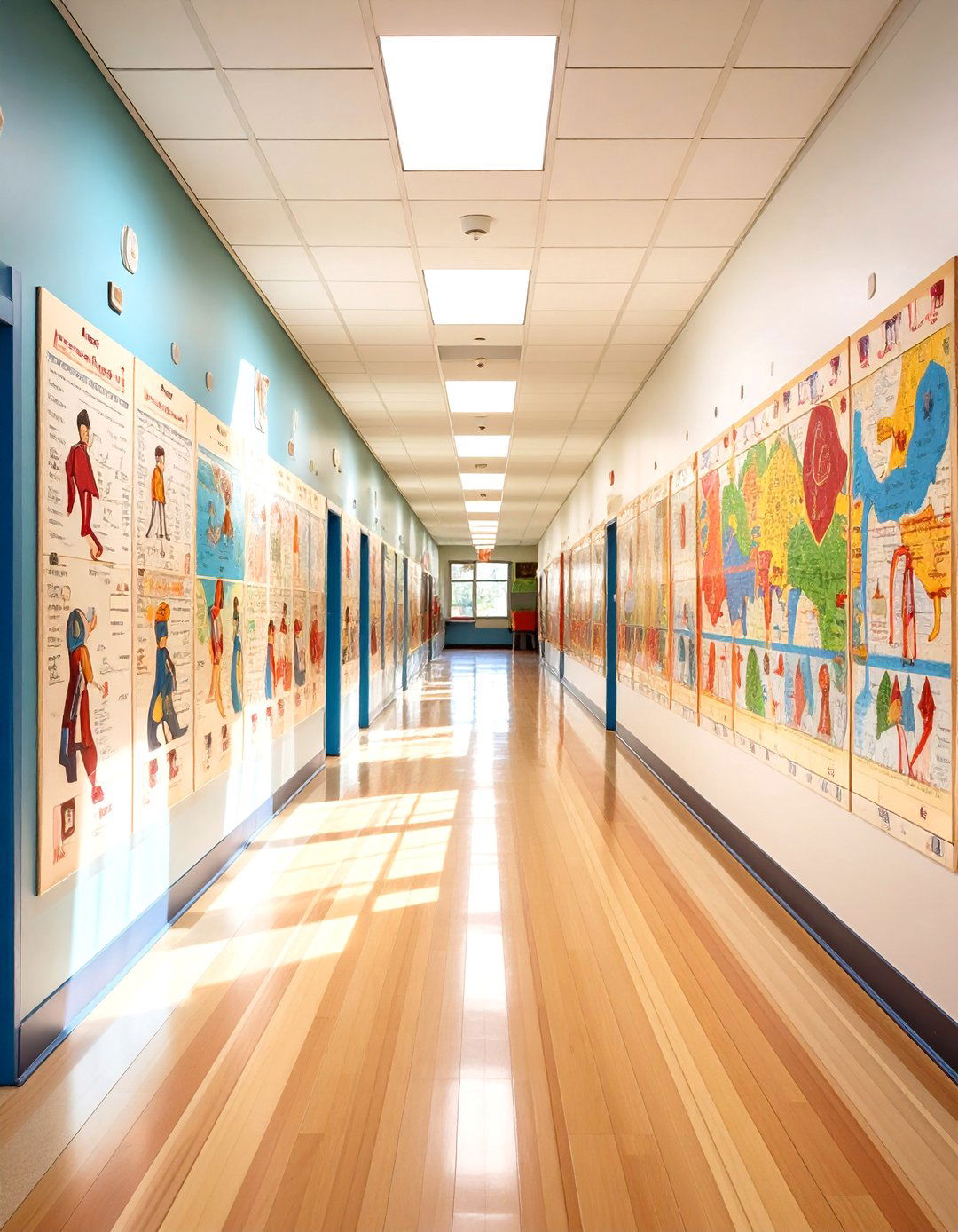 Historical Timeline Corridor - 24 School Mural Ideas