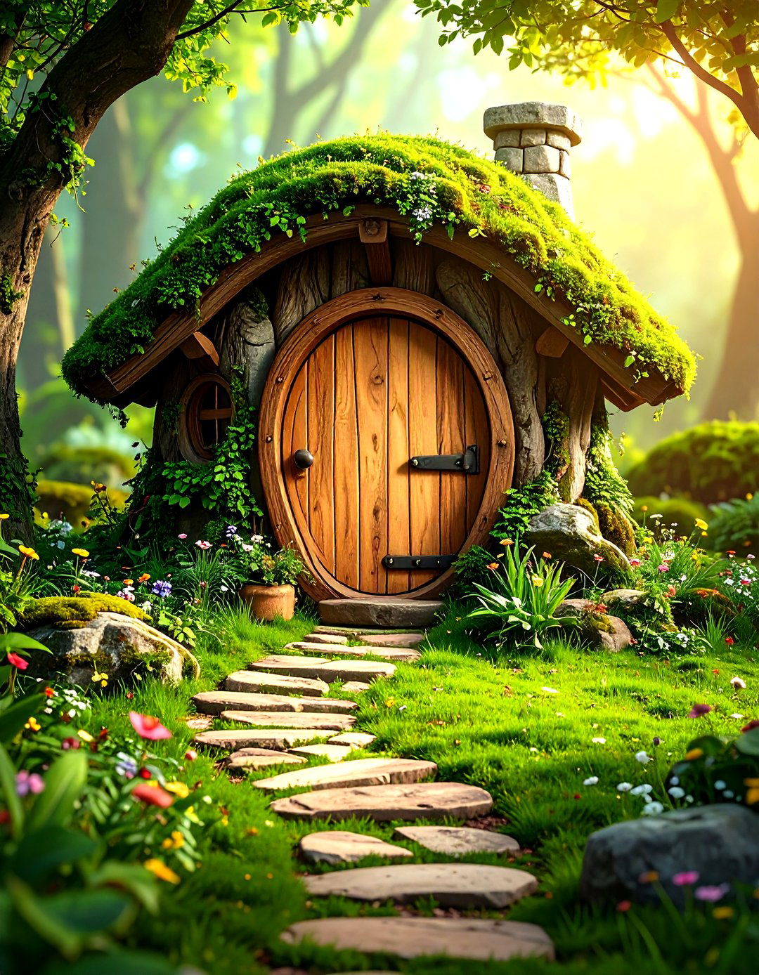 Hobbit Themed Whimsical Design with Fantasy Elements - 24 Outhouse Design Ideas