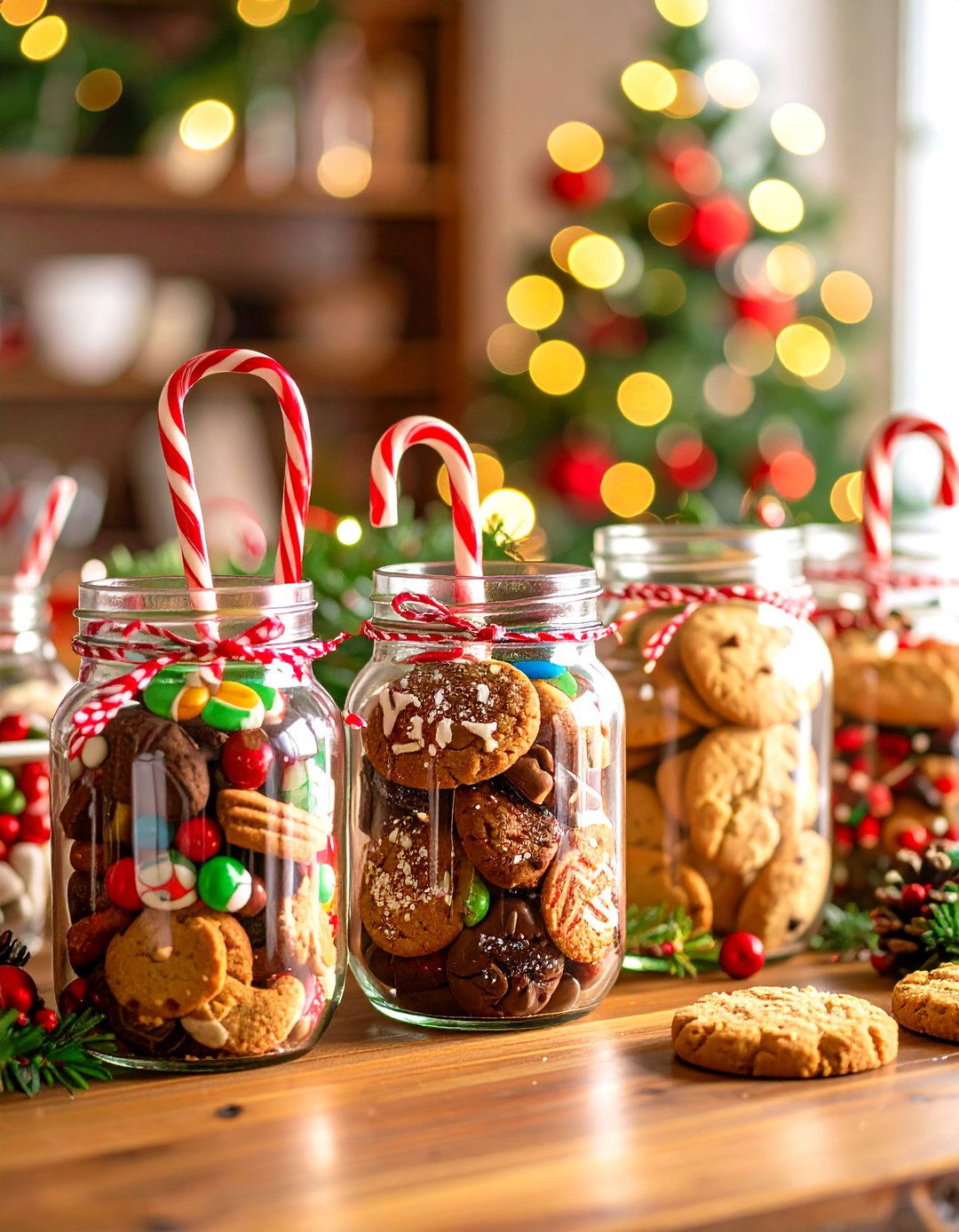 Holiday Cookie and Candy Displays - 24 Mason Jar Centerpiece Ideas