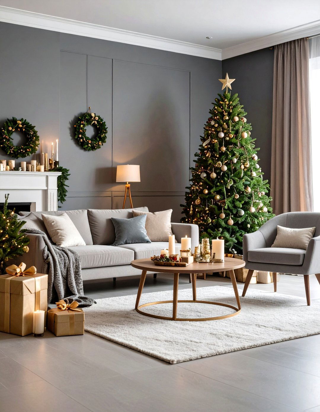 Holiday Greige Decorating - 24 Greige Living Room Ideas