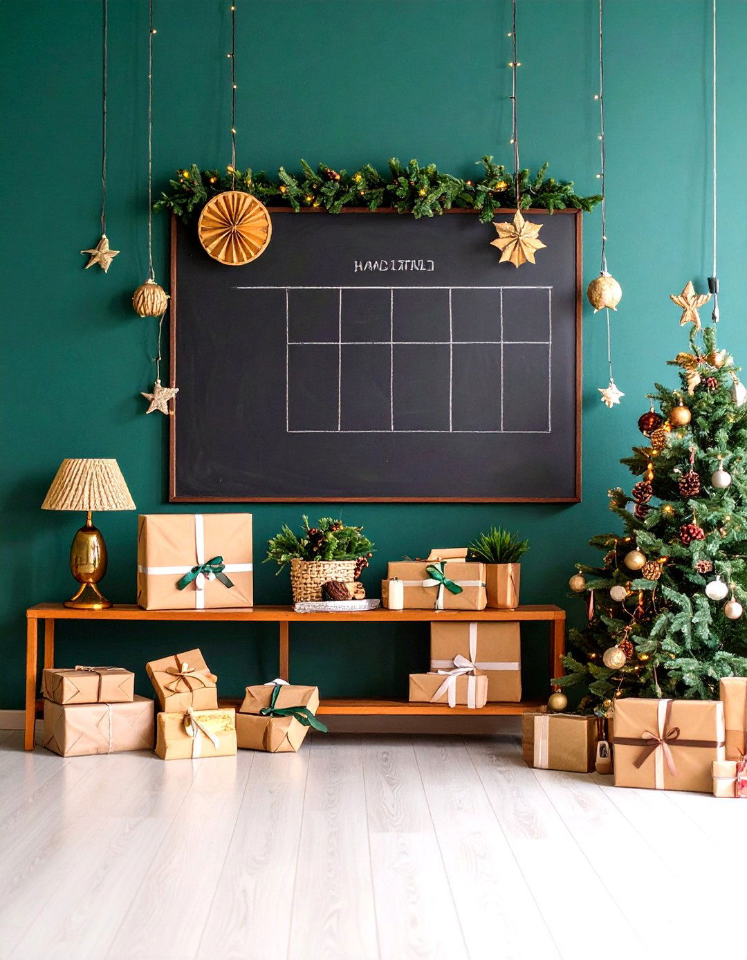 Holiday Tradition Planning Wall - 24 Chalkboard Wall Ideas