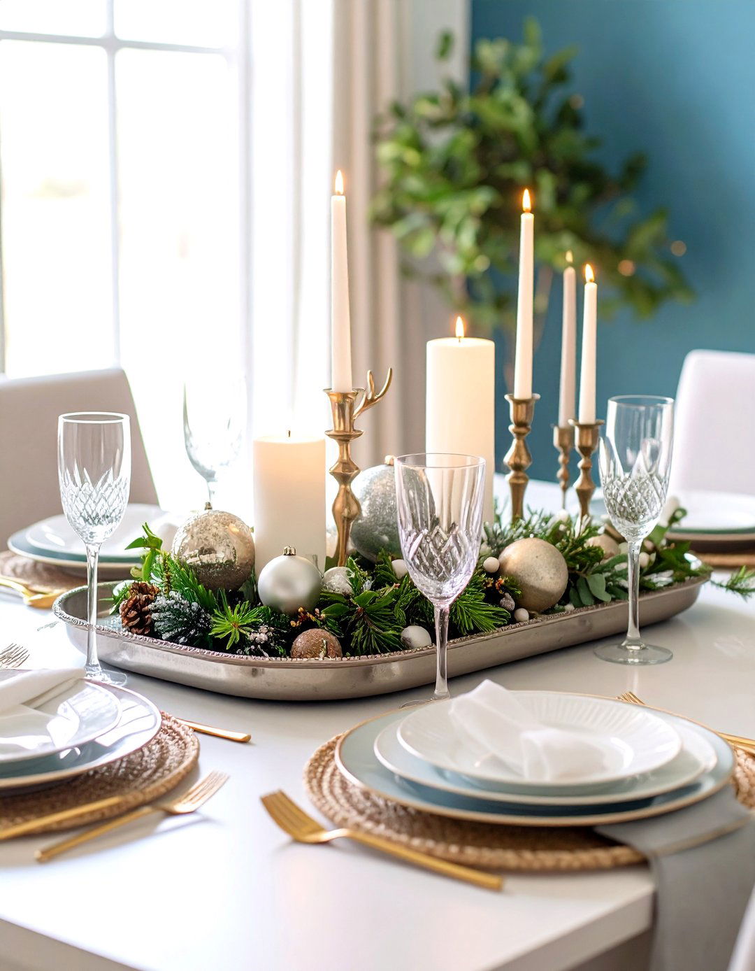 Holiday Winter Wonderland Tray - 24 Tray Decor Ideas