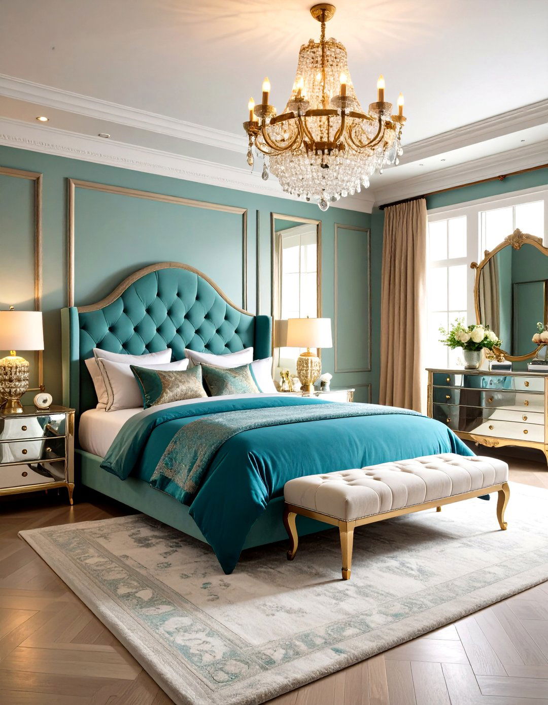 Hollywood Glam Romance - 24 romantic bedroom ideas