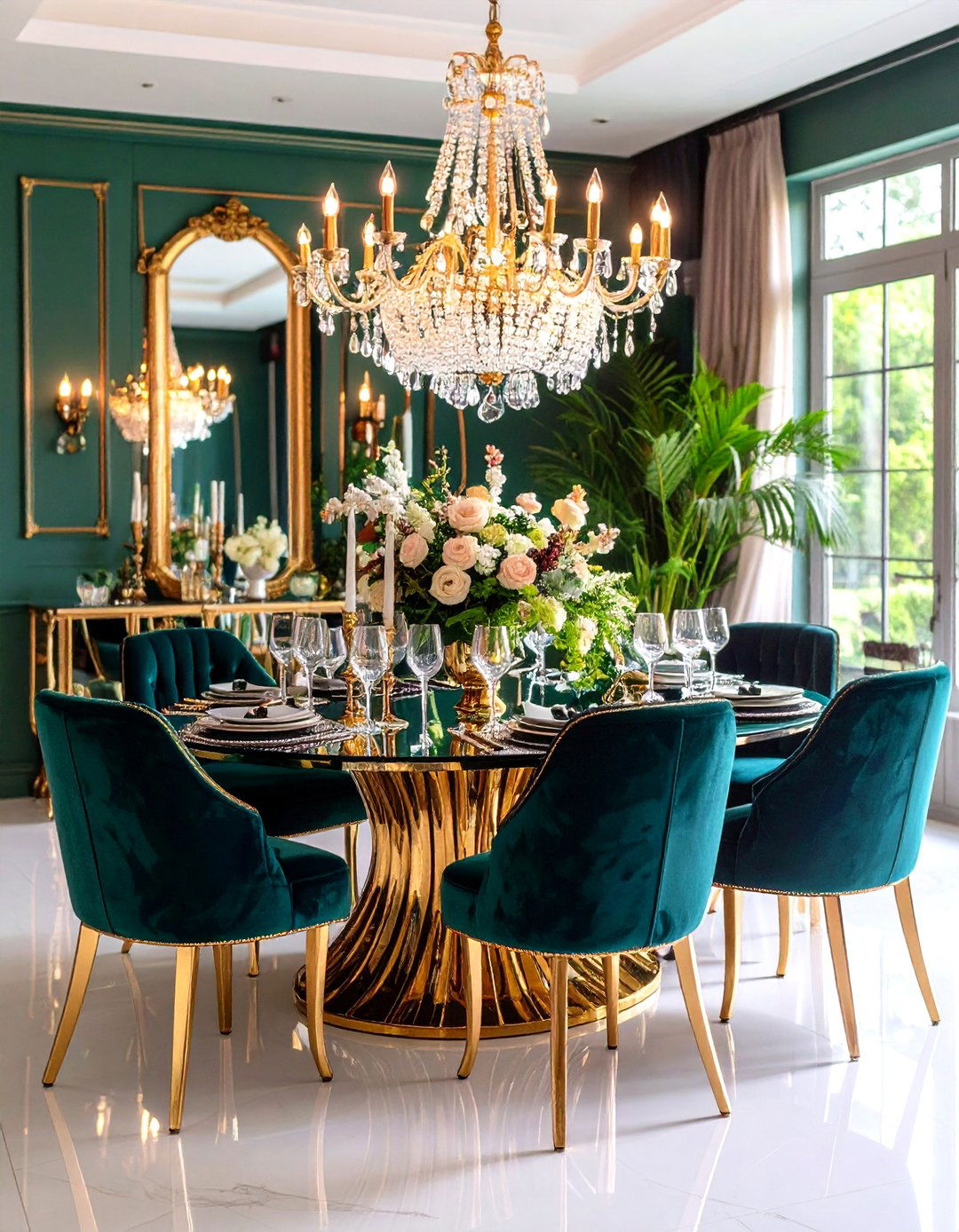 Hollywood Regency Dining Room - 24 Luxury Dining Room Ideas