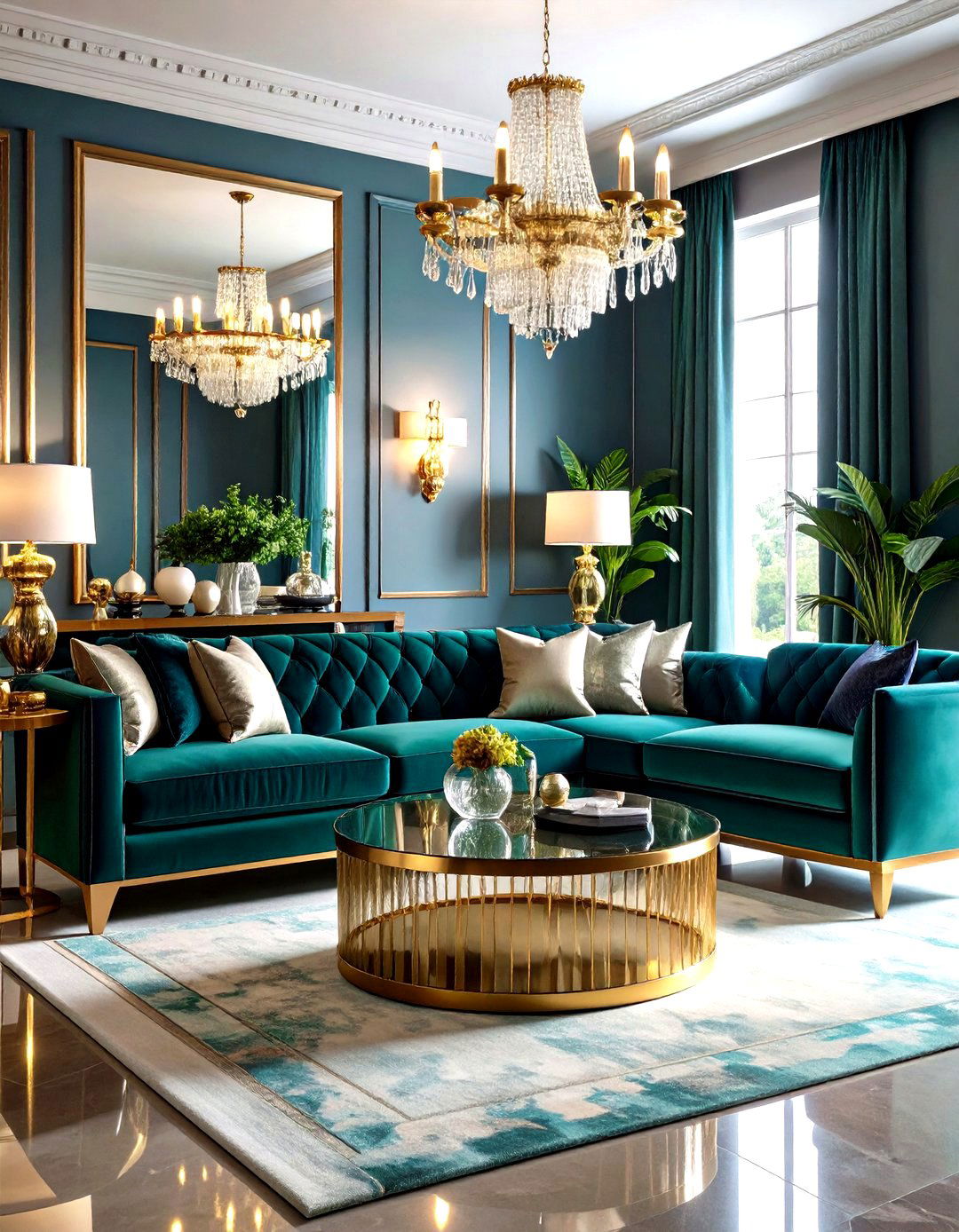 Hollywood Regency Drama - 24 Vintage Living Room Ideas