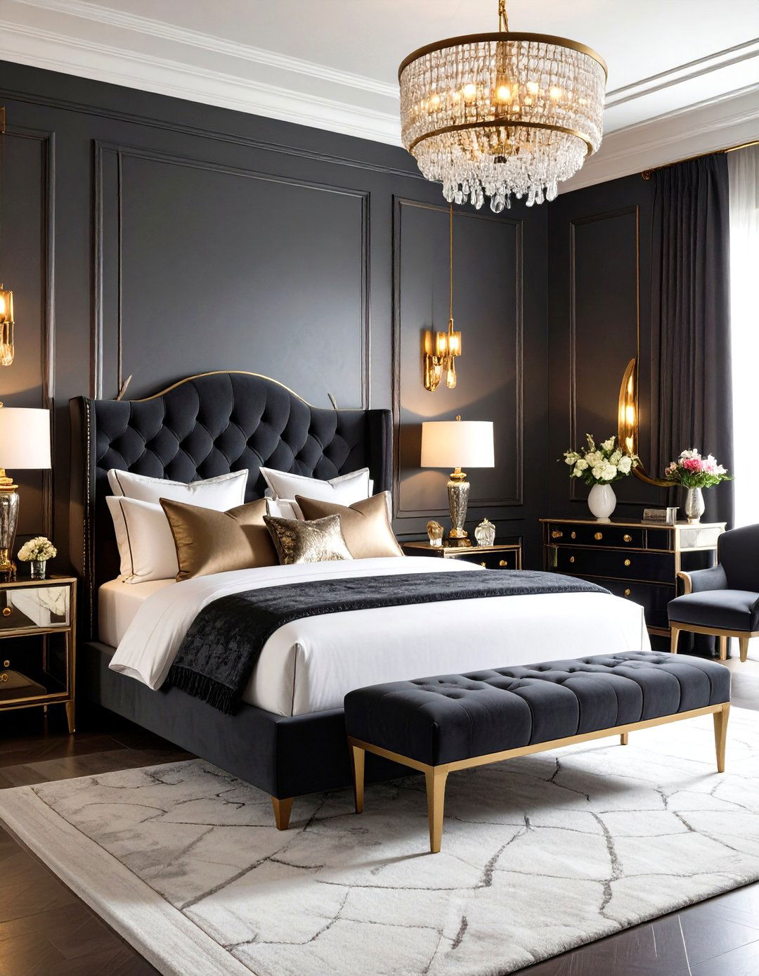 Hollywood Regency Style - 24 Glam Bedroom Ideas