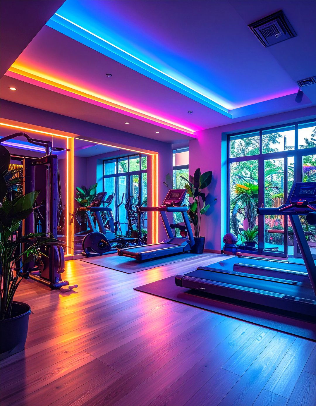 Home Gym Motivation Lighting - 24 Aesthetic Room Ideas With Led Lights