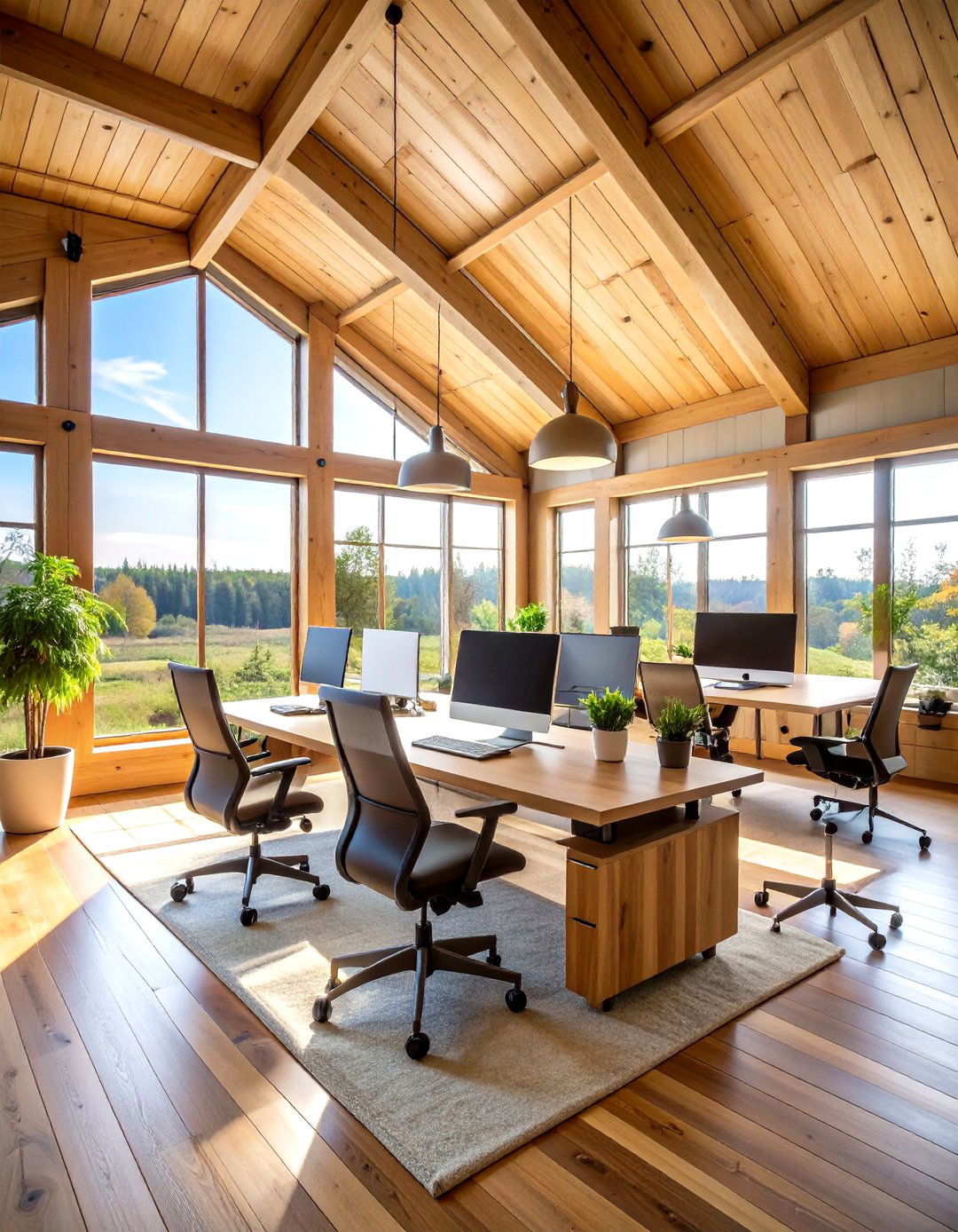 Home Office Pole Barn Studio - 24 Pole Barn Interior Ideas