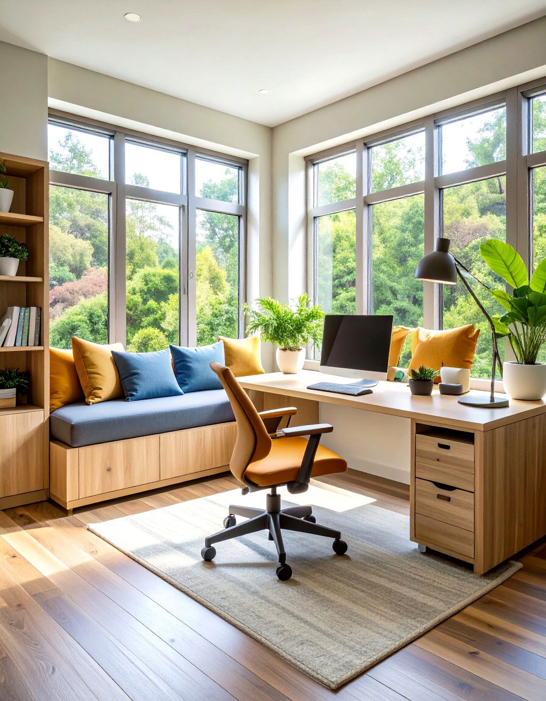 Home Office Productive Pause Space - 24 Window Seat Ideas