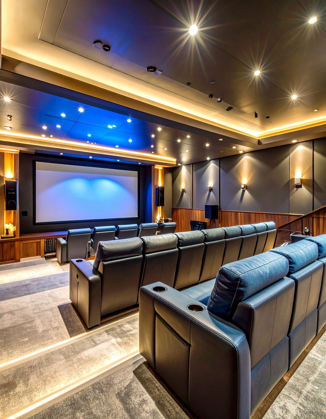Home Theater Entertainment Hub - 24 basement decorating ideas