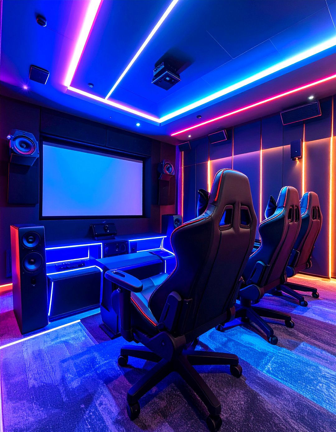 Home Theater Gaming Hub - 24 Video Game Room Ideas