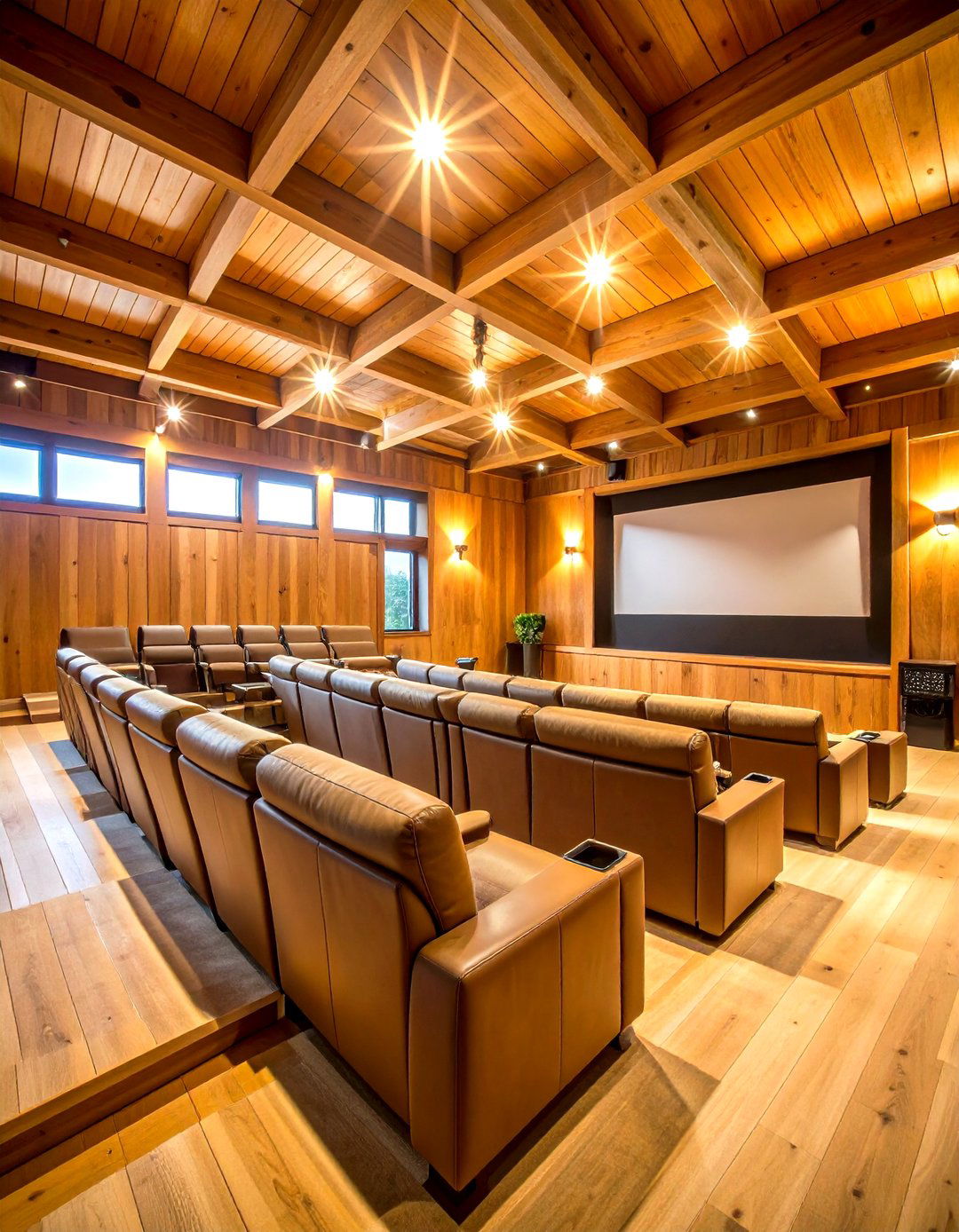 Home Theater Pole Barn Space - 24 Pole Barn Interior Ideas