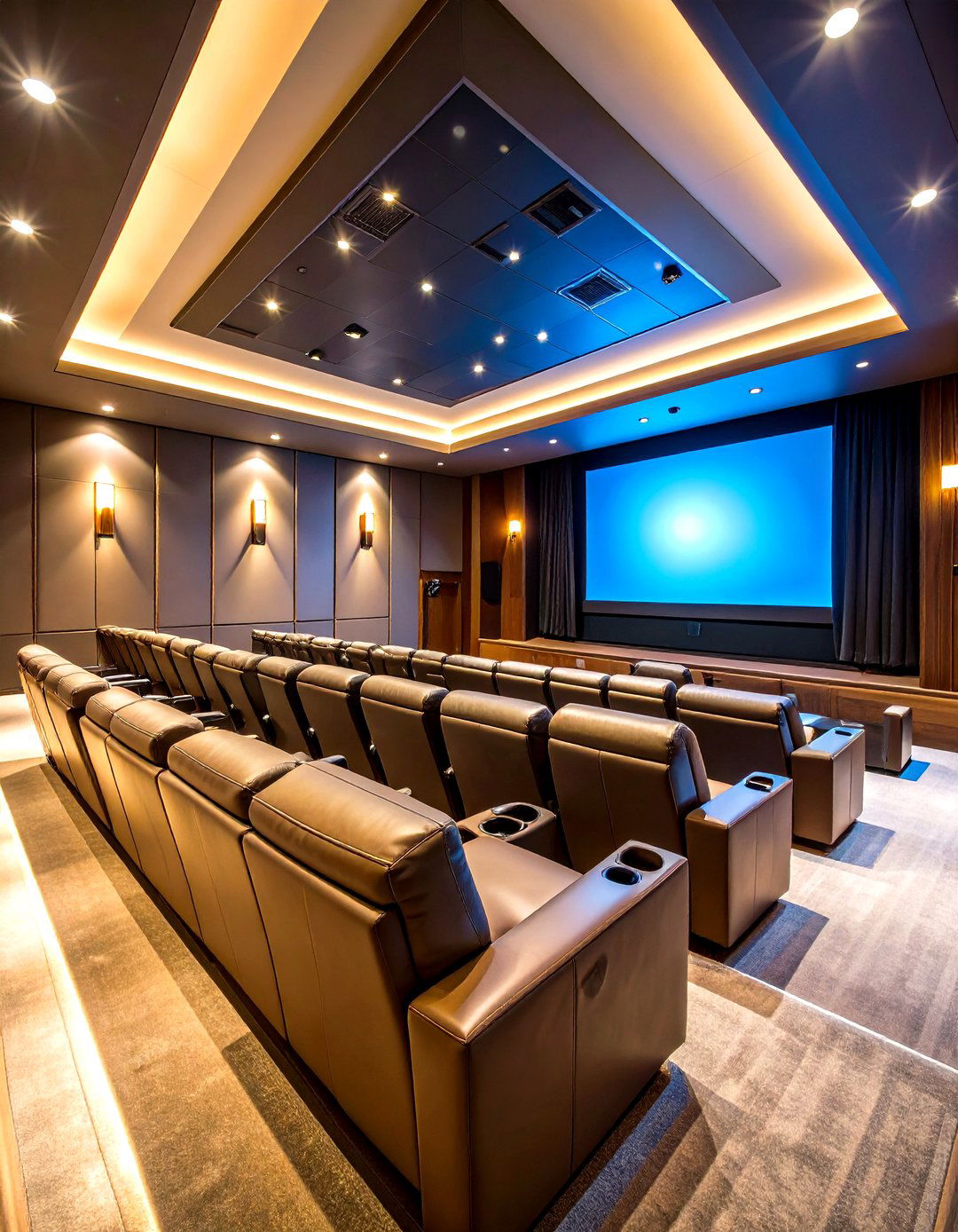 Home Theater Sunken Experience - 24 Sunken Living Room Ideas