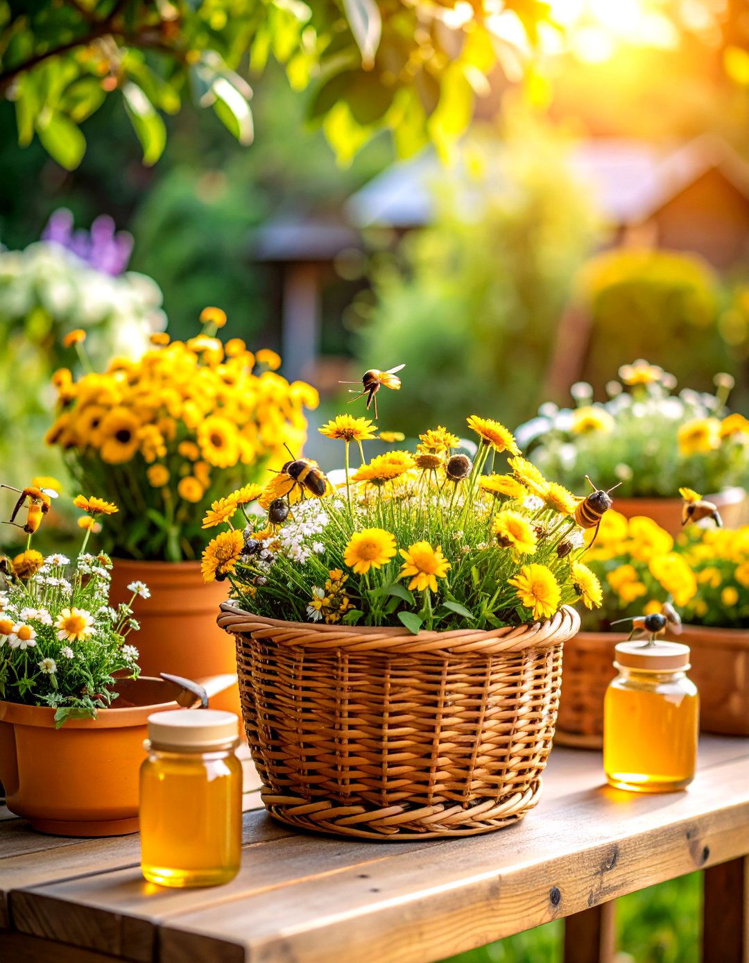 Honey Bee Garden Sweetness - 24 Baby Shower Centerpiece Ideas